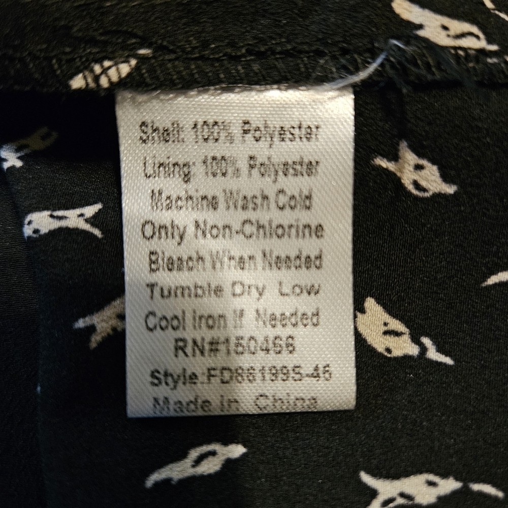 Monday Fun Black and White Patterned Women's Top From Stitch Fix - Size Large - Picture 3 of 3